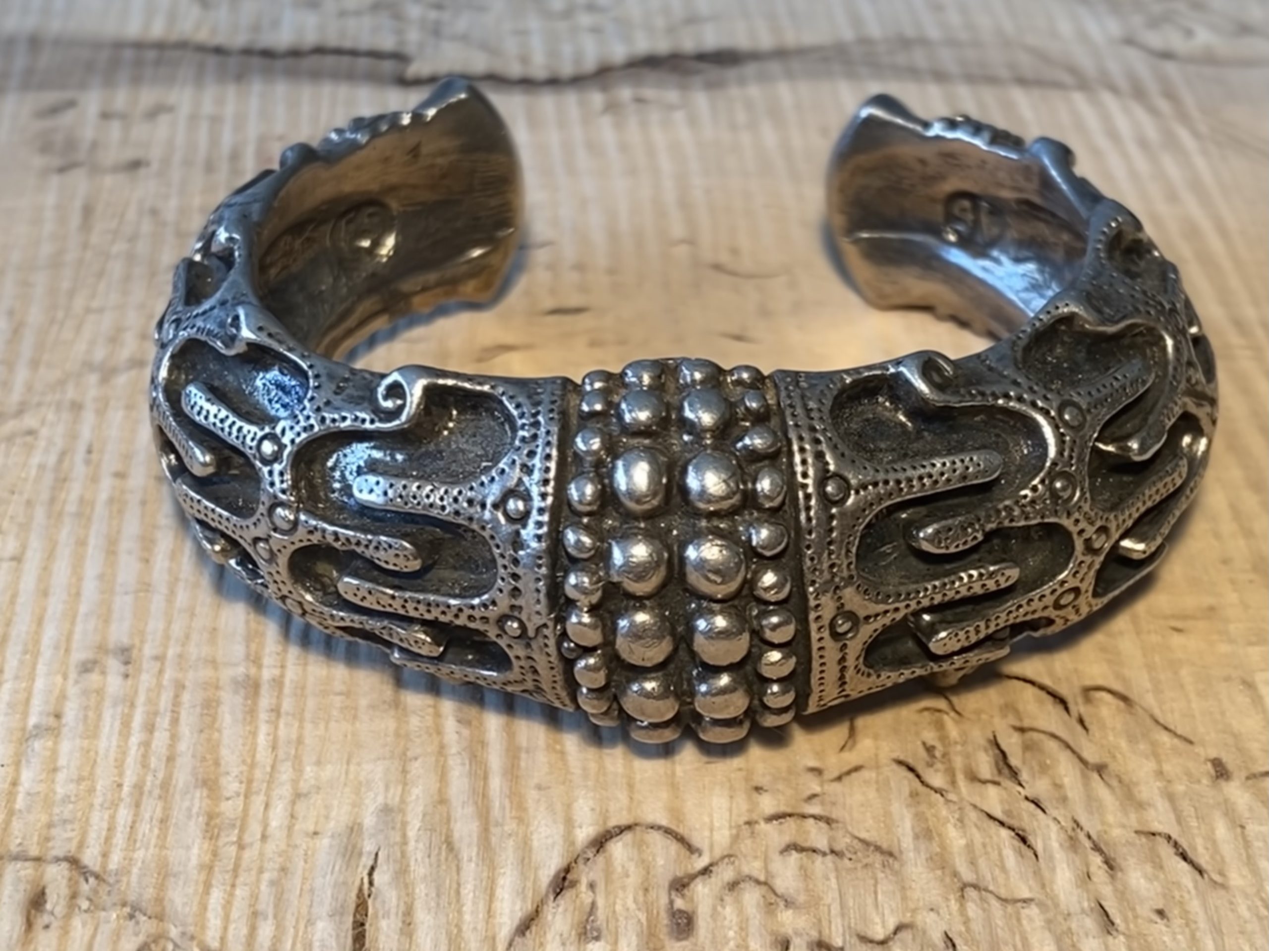 Sølv armring i viking stil Odins Smykker